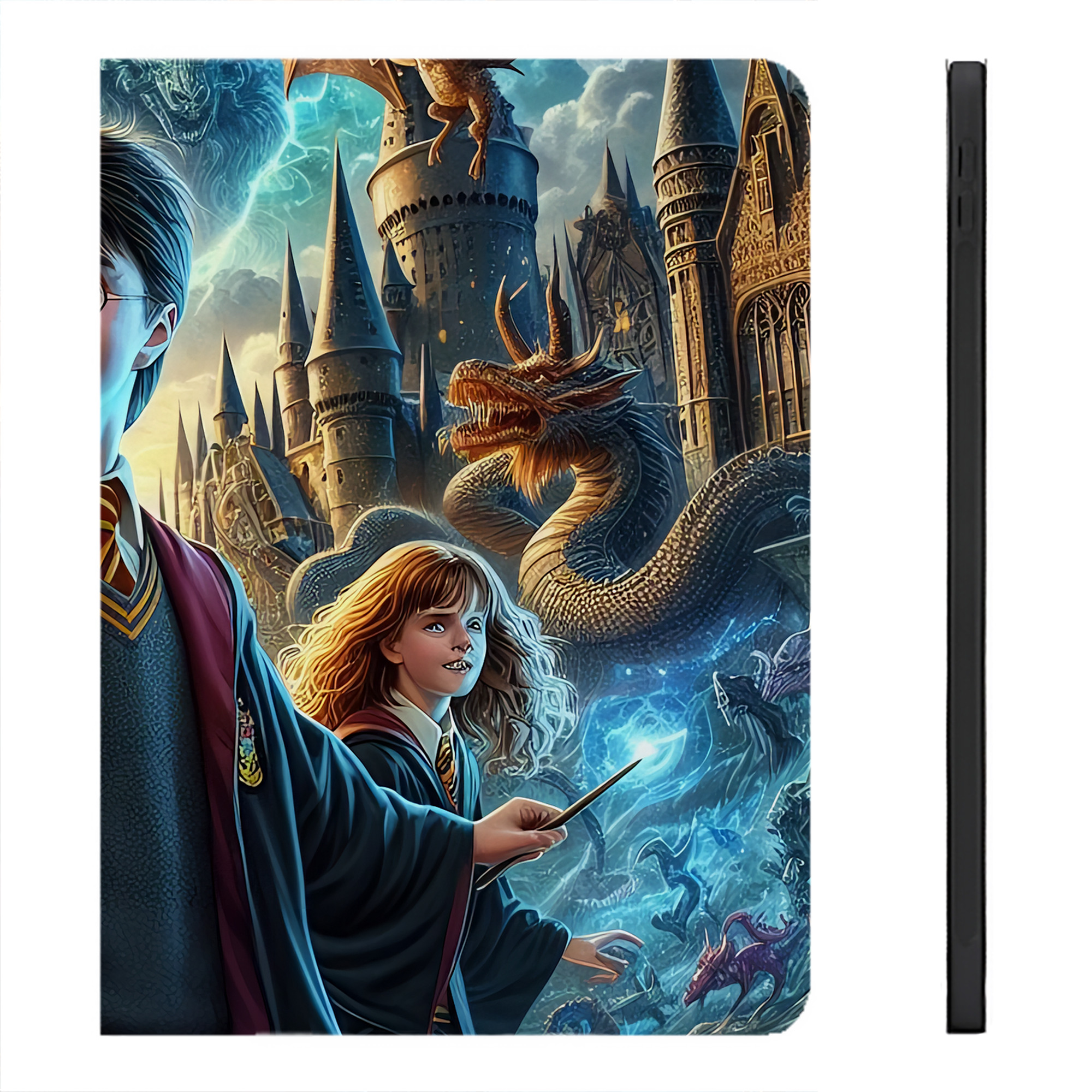 （画像用） Harry Potter ハリー・ポッターシリーズ IPadケース ペンホルダー付き ブックスタイルデザイン